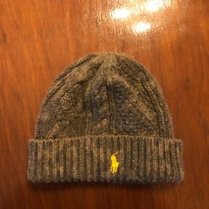 Polo Ralph Lauren Olive Camo cable Knit beanie